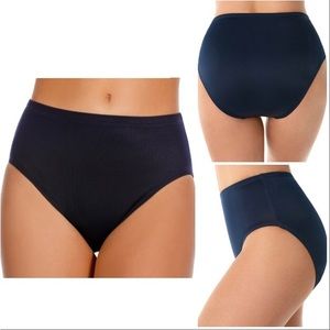 NWT Miraclesuit's Solid Basic Pant Tummy Control Midnight Blue Style 6516601